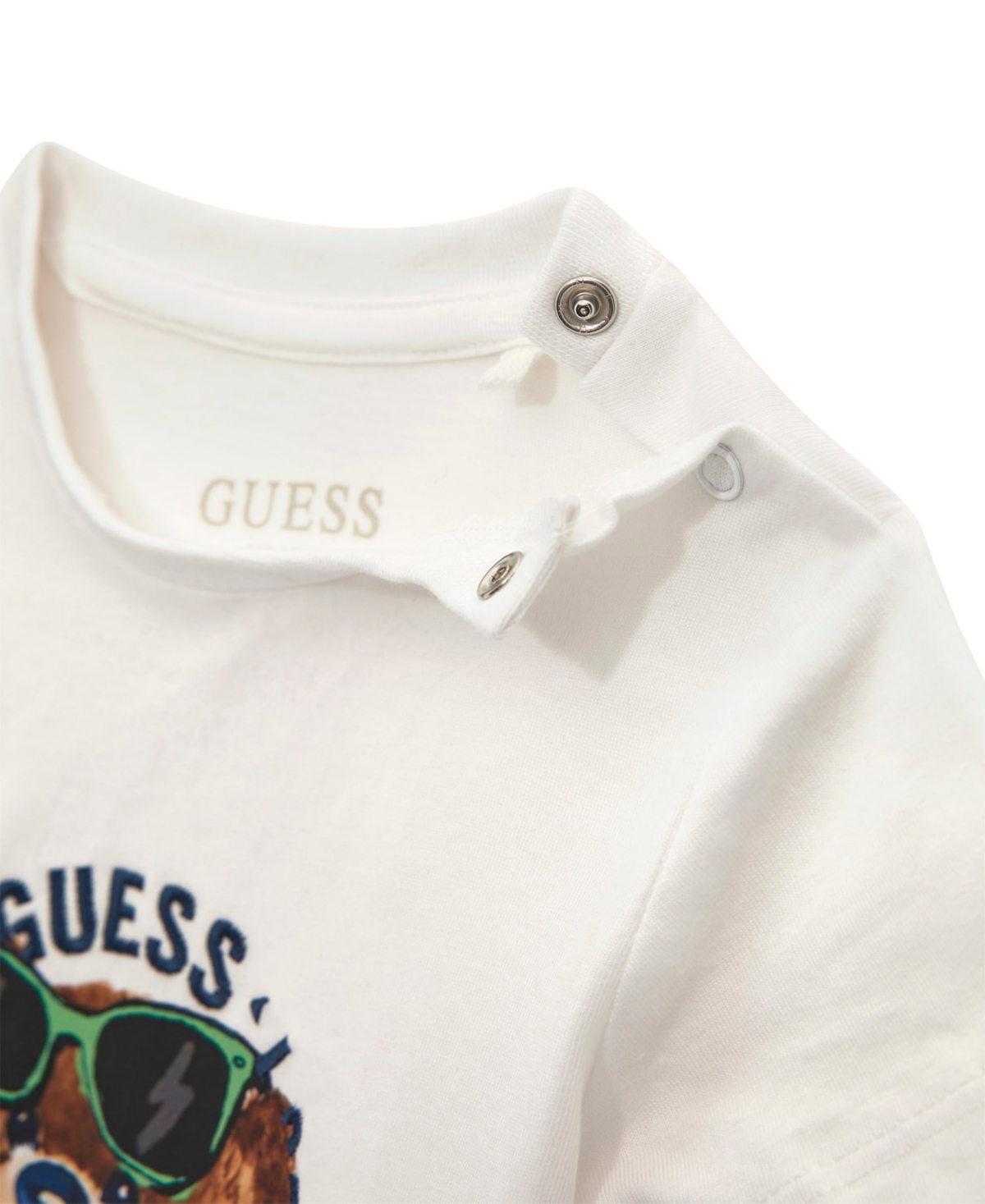 Guess Baby Boys 2-piece T-shirt And Shorts Set In White