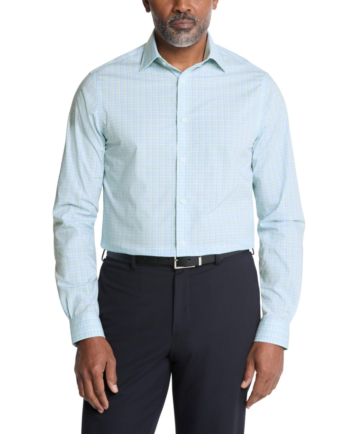 Michael Kors Men's Regular Fit Comfort Stretch Dress Shirt In Pink Multi