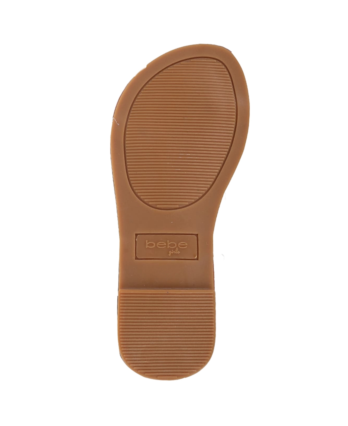 Bebe Little Girls Comfortable And Stylish Flat With Oversized Bows Sandals In Light Gold