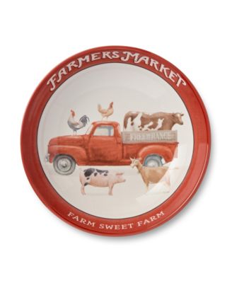 Vintage Farm Serving Bowl