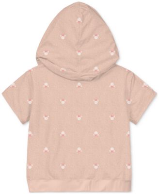Baby Girls Minnie Mouse Terry Hoodie & Shorts, 2 Piece Set