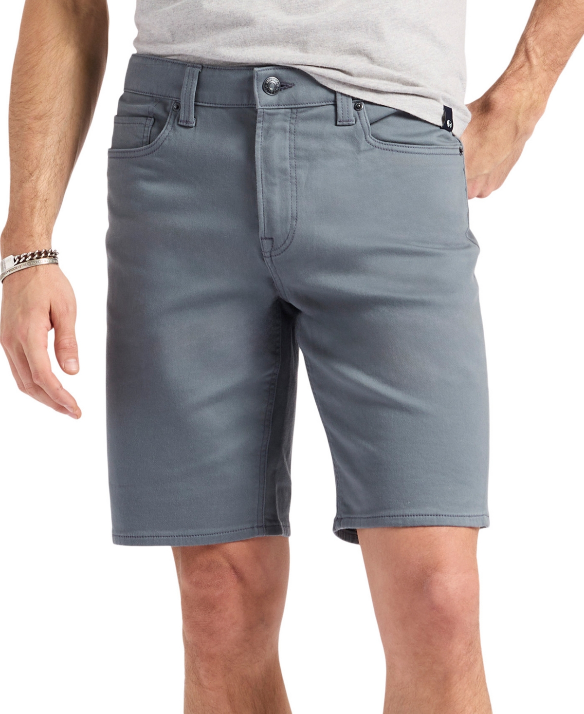 Buffalo David Bitton Men's Dean French Terry 10.5" Shorts In Graphite