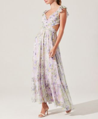 Women's Primrose Lace-Up-Back Maxi Dress