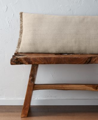 Fringe Lumbar Decorative Pillow, 14" x 36", Exclusively at Macy’s 