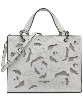 KARL LAGERFELD PARIS - Monet Medium Leather Crossbody Satchel