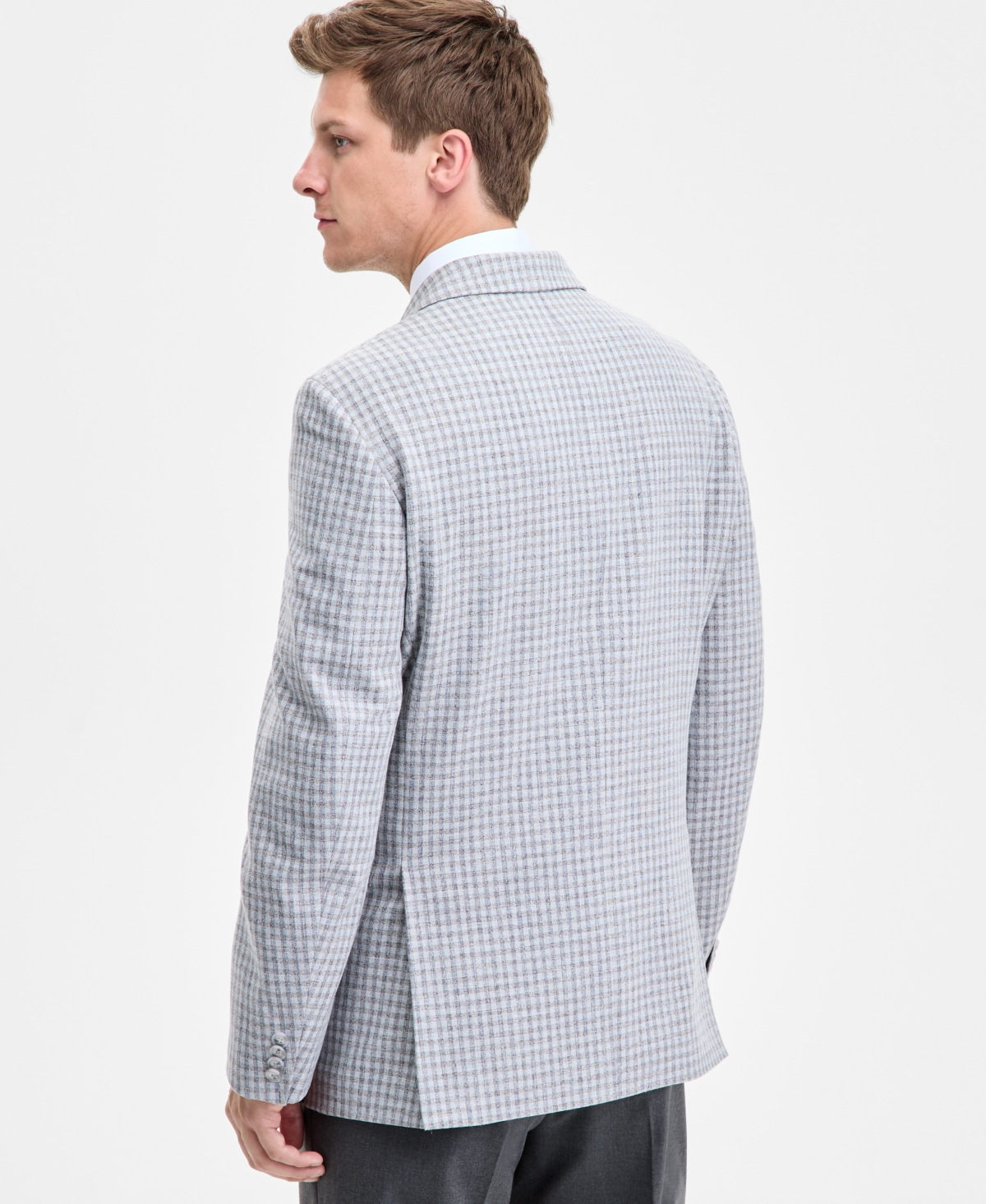 Tommy Hilfiger Men's Modern-fit Check Sport Coat In Gray