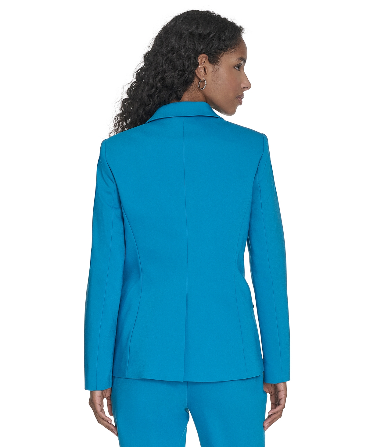 Calvin Klein Women's Cotton-blend One-button Jacket In Corsica