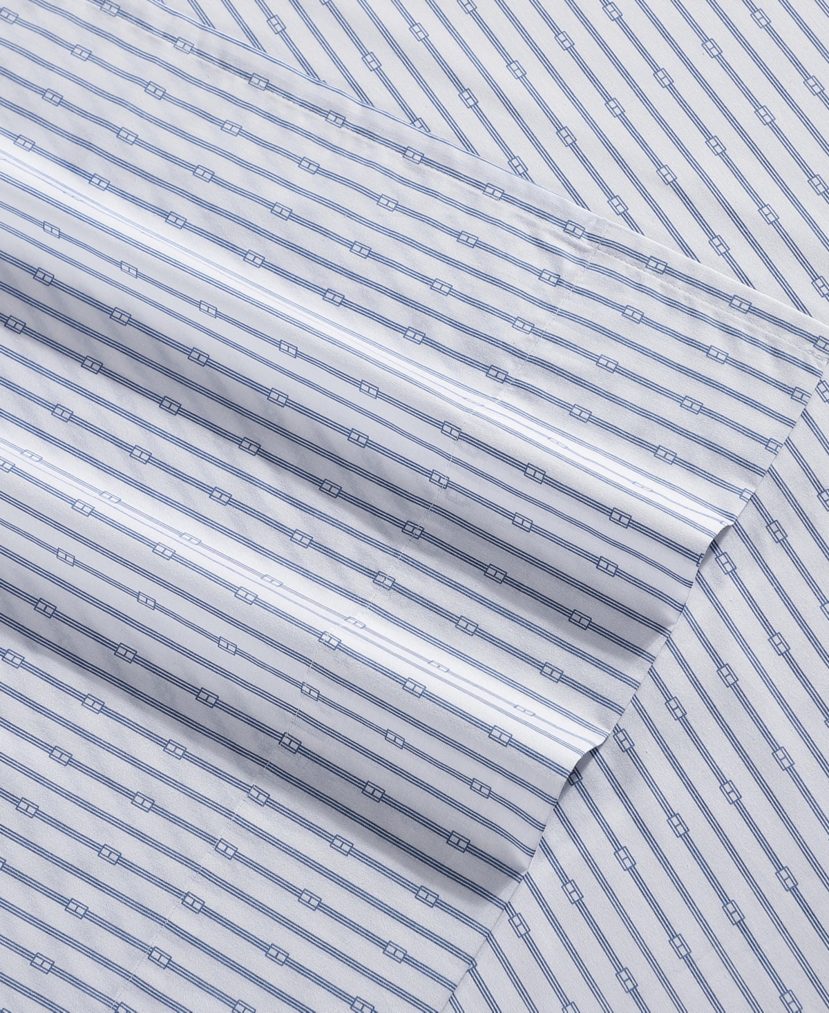 TOMMY HILFIGER PRINTED 200-THREAD COUNT COTTON PERCALE 3-PC. SHEET SET, TWIN XL 