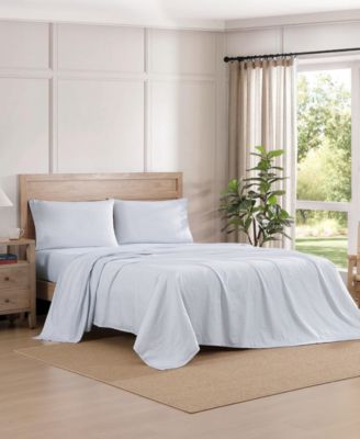 Printed 200-Thread Count Cotton Percale 4-Pc. Sheet Set, Full