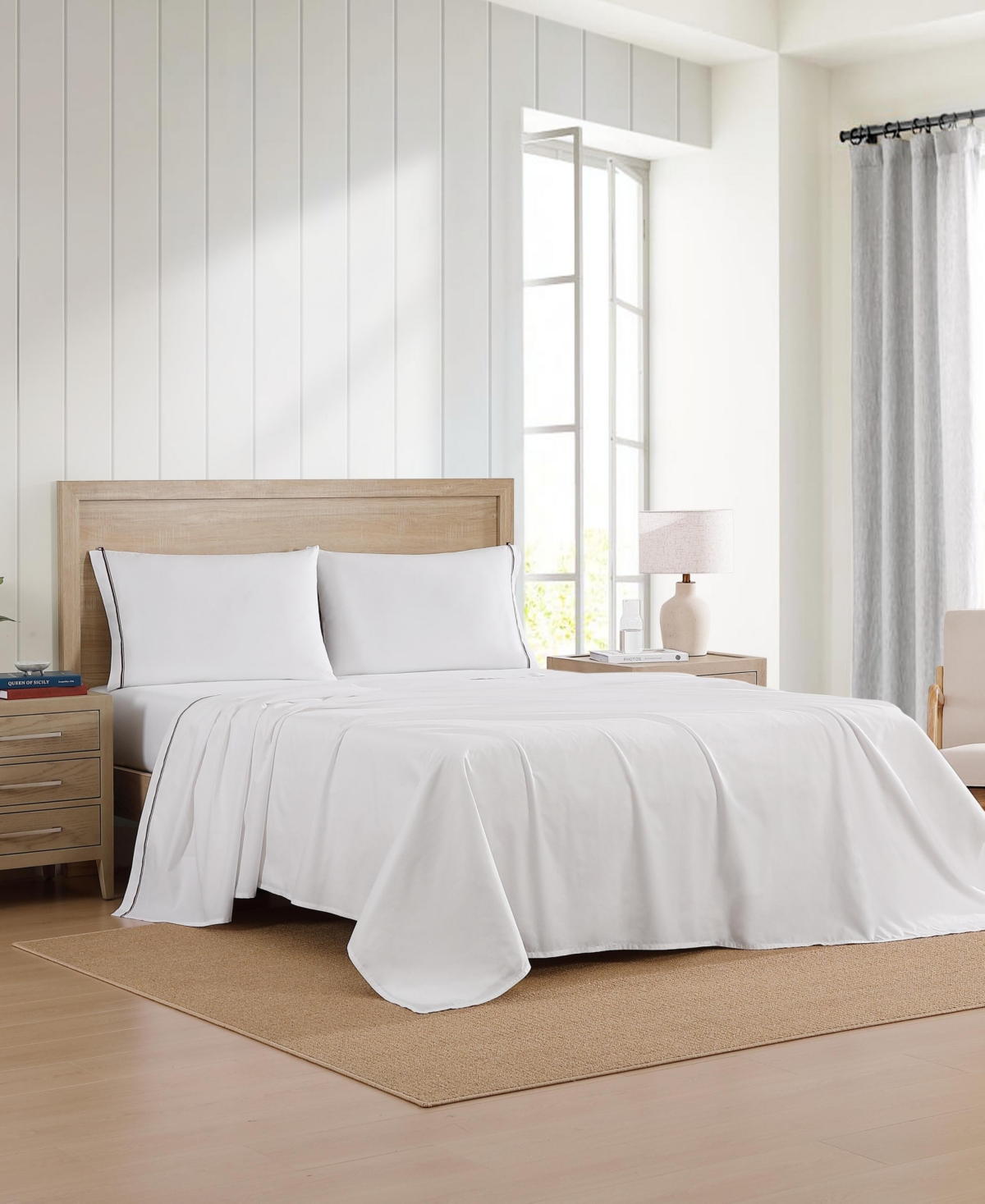 Tommy Hilfiger Printed 200-thread Count Cotton Percale 3-pc. Sheet Set, Twin