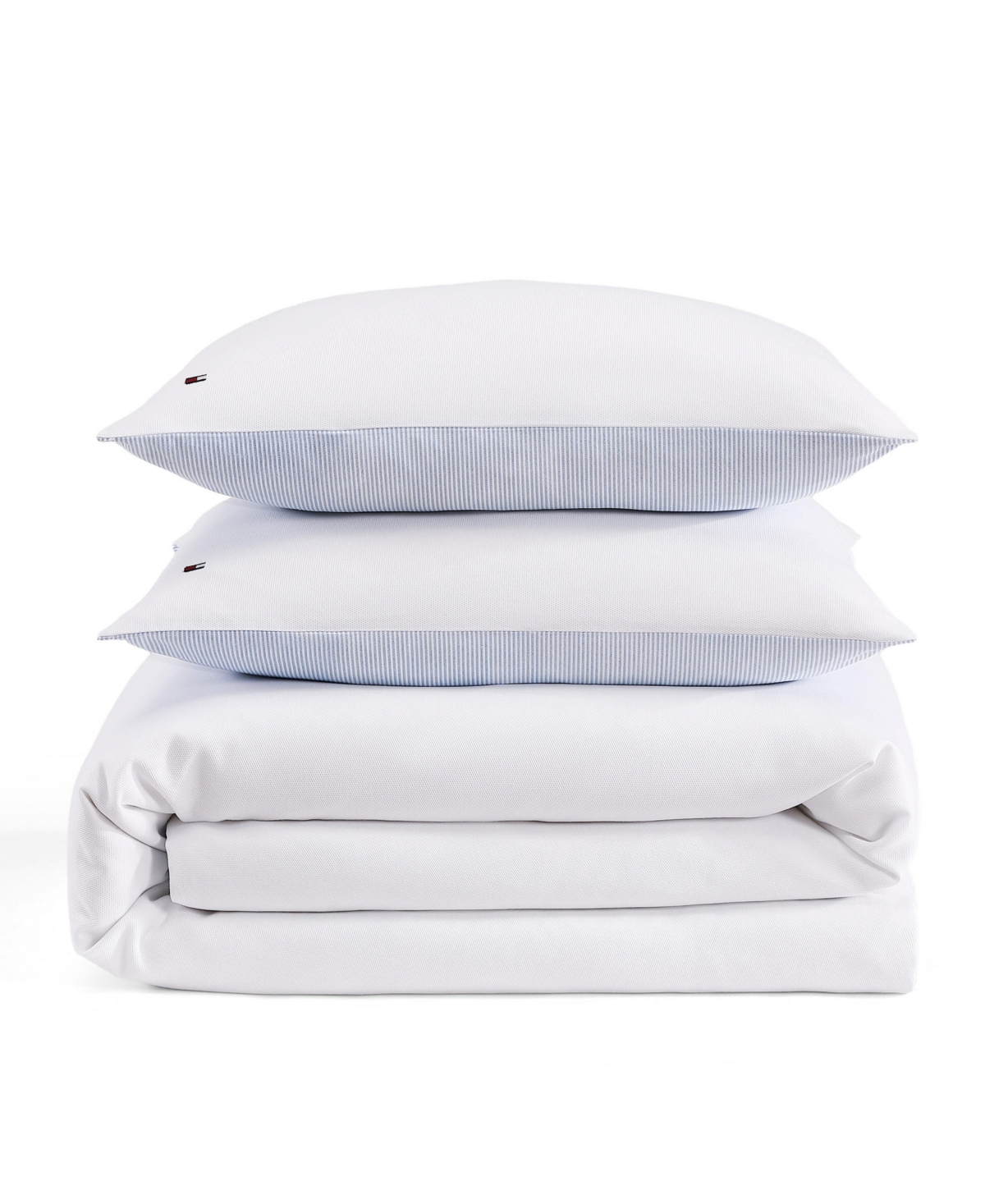 Tommy Hilfiger Micro Pique 3-pc. Duvet Cover Set, Full/queen In White