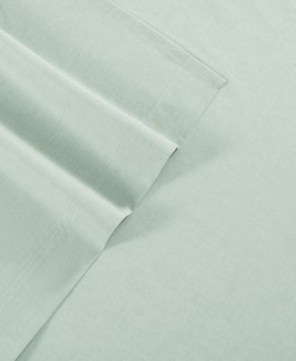 Tommy Hilfiger Solid 144-Thread Count Cotton Chambray Washed 4-Pc. Sheet Set, Queen