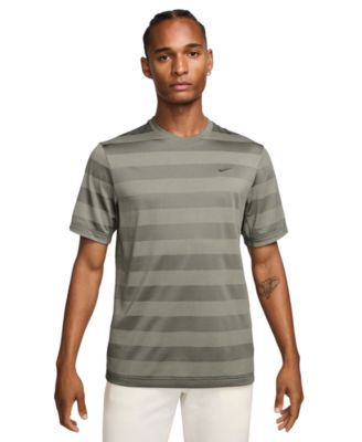 Nike - Men's Primary Dri-FIT Fitness Short Sleeve Striped Logo T-Shirt