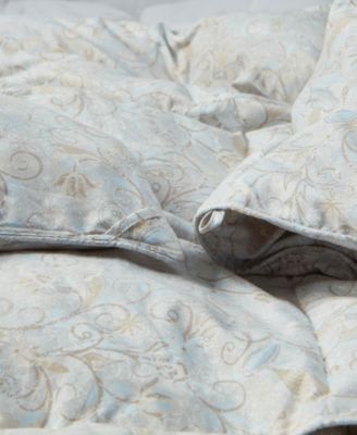 All Season White Goose Feather Fiber Comforter, Full/Queen