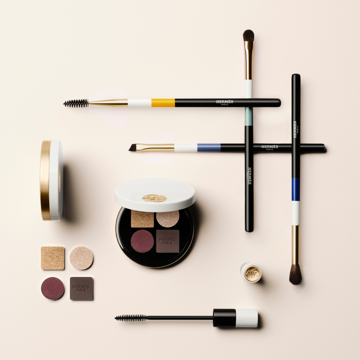 Hermes Ombres D' Powder Quartet For Eyes In 06 Ombres Mordorées