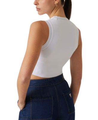 Women's Alexia Cropped Rhinestone-Embellished Top