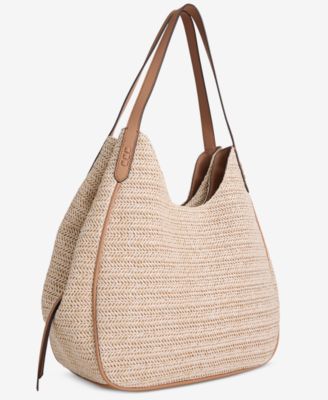 Straw Medium 4-Poster Tote, Exclusively at Macy's