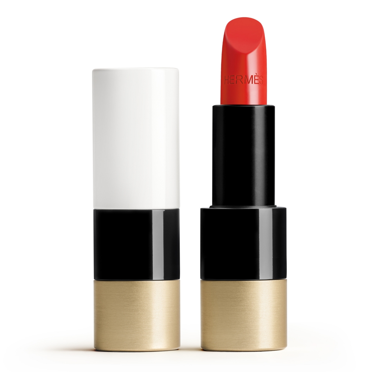 Hermes Rouge  Satin Lipstick In 75 Rouge Amazone