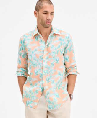 Club Room - Men's Leaf-Print Shirt