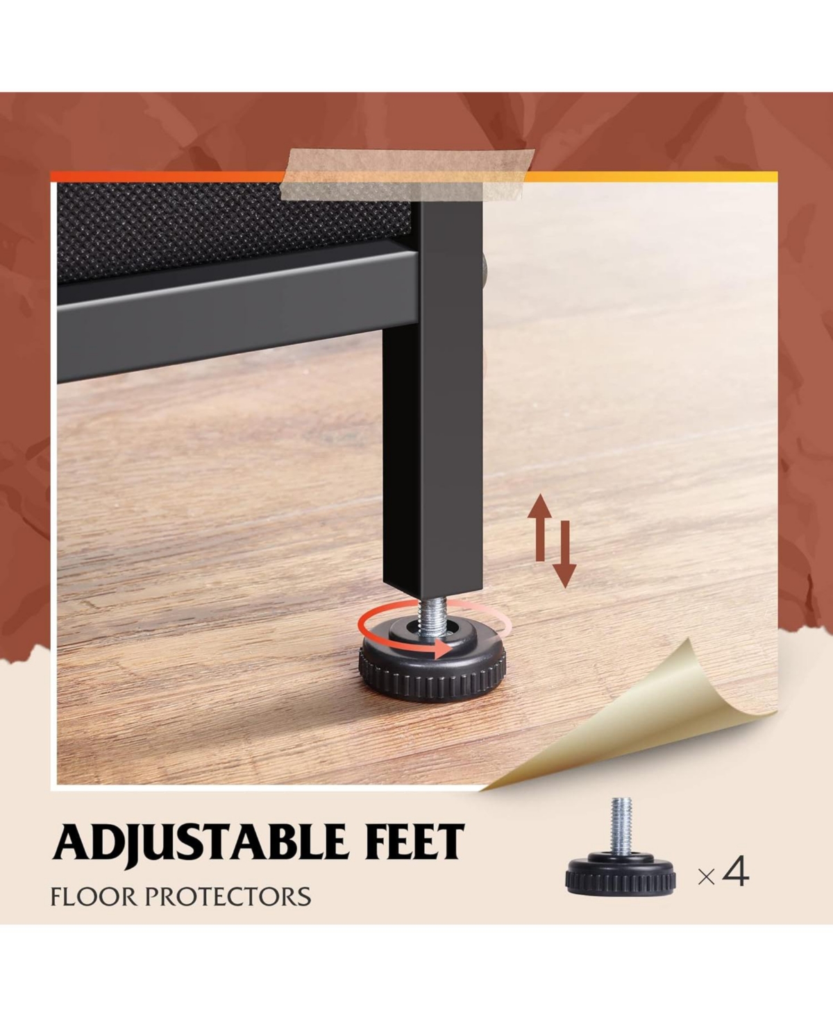 Wlive Coffee Table with Storage Drawers and Open Shelf, Mid-Century Modern Wood and Metal Cocktail Table for Living Room