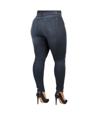 Plus Size Tall Curvy-Fit Vintage Stretch Denim Skinny Jeans