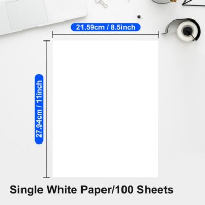 D810 Thermal Paper, 8.5"x11" US letter size. Advanced thermal printing paper, compatible with D810 printer. 1 pack of 100 sheets