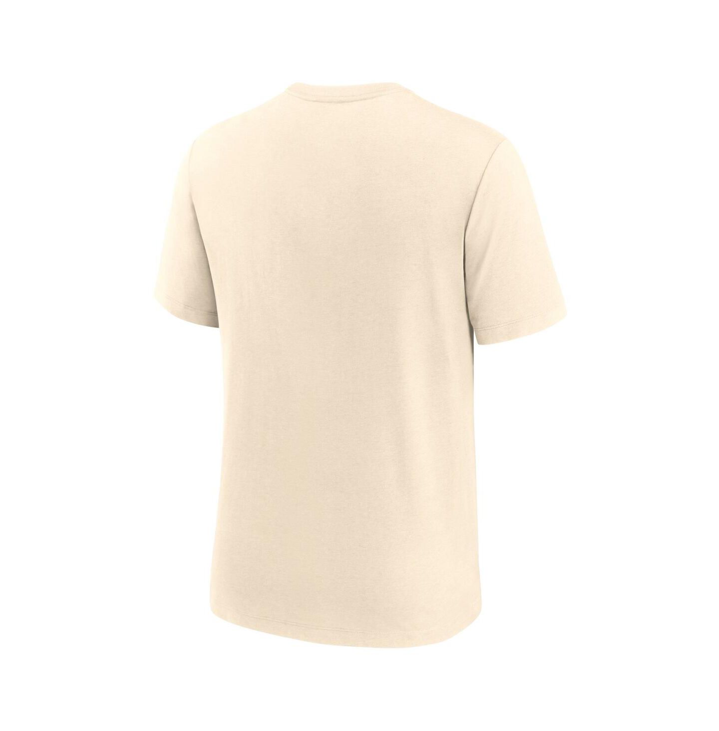 Мужская футболка Nike Cream Florida State Seminoles Natural Arch Logo Tri-Blend — фото 2