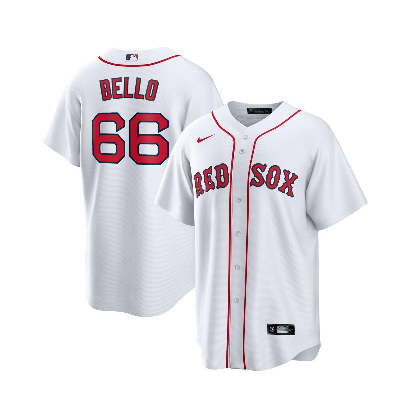 Мужской топ Nike Brayan Bello White Boston Red Sox Home Replica Jersey — фото 1