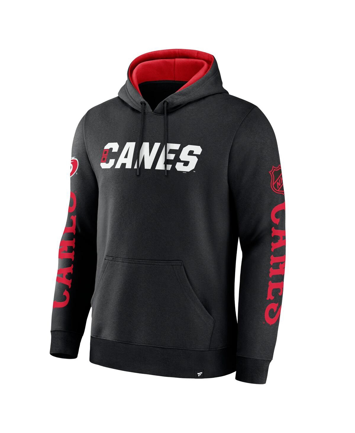 Fanatics Men's Black Carolina Hurricanes Big City Legacy Fleece Pullover Hoodie In Black