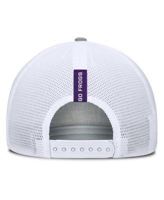 Men's Heather Gray/Purple TCU Horned Frogs Profile Trucker Adjustable Hat