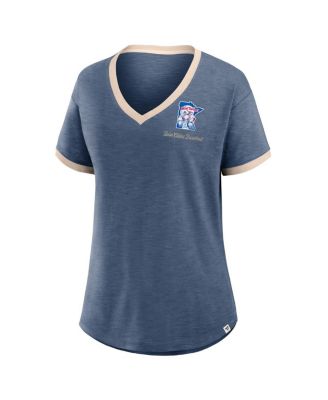 Women's Navy Minnesota Twins Binge Worthy Stadium Slub V-Neck T-Shirt