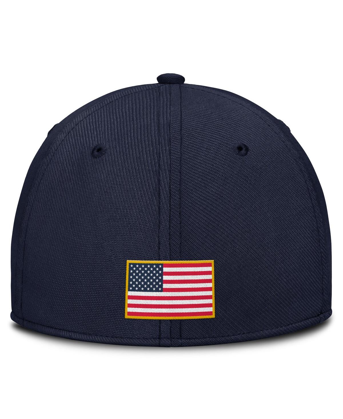 Nike Men's Navy Michigan Wolverines 2025 Dugout Coaches Rise Swoosh Performance Flex Hat