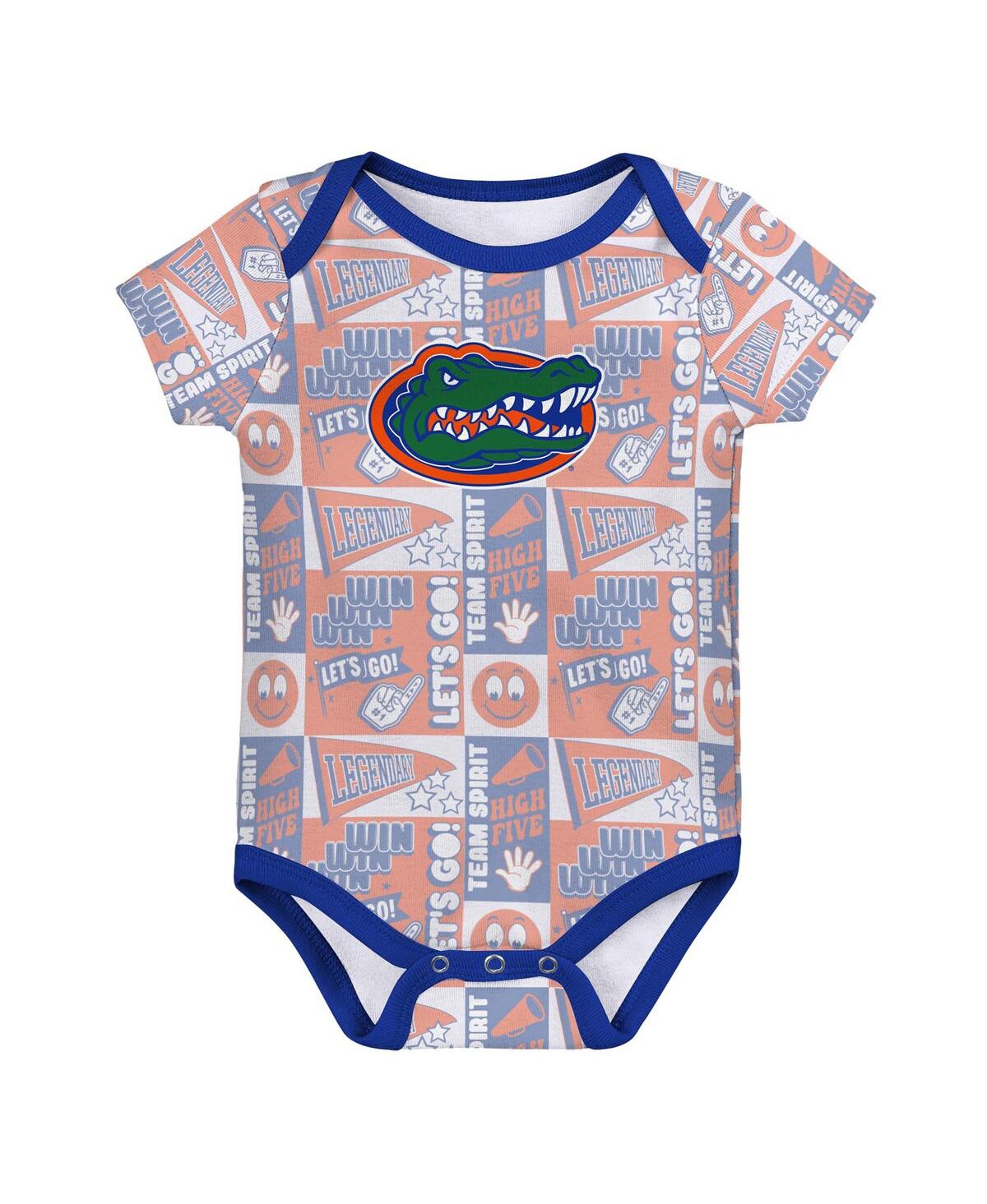 Outerstuff Baby Boys And Girls 3-pack Florida Gators Sunday Comics Bodysuit Set