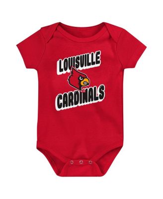 Newborn Red Louisville Cardinals Sunday Comics Bodysuit 3-Pack