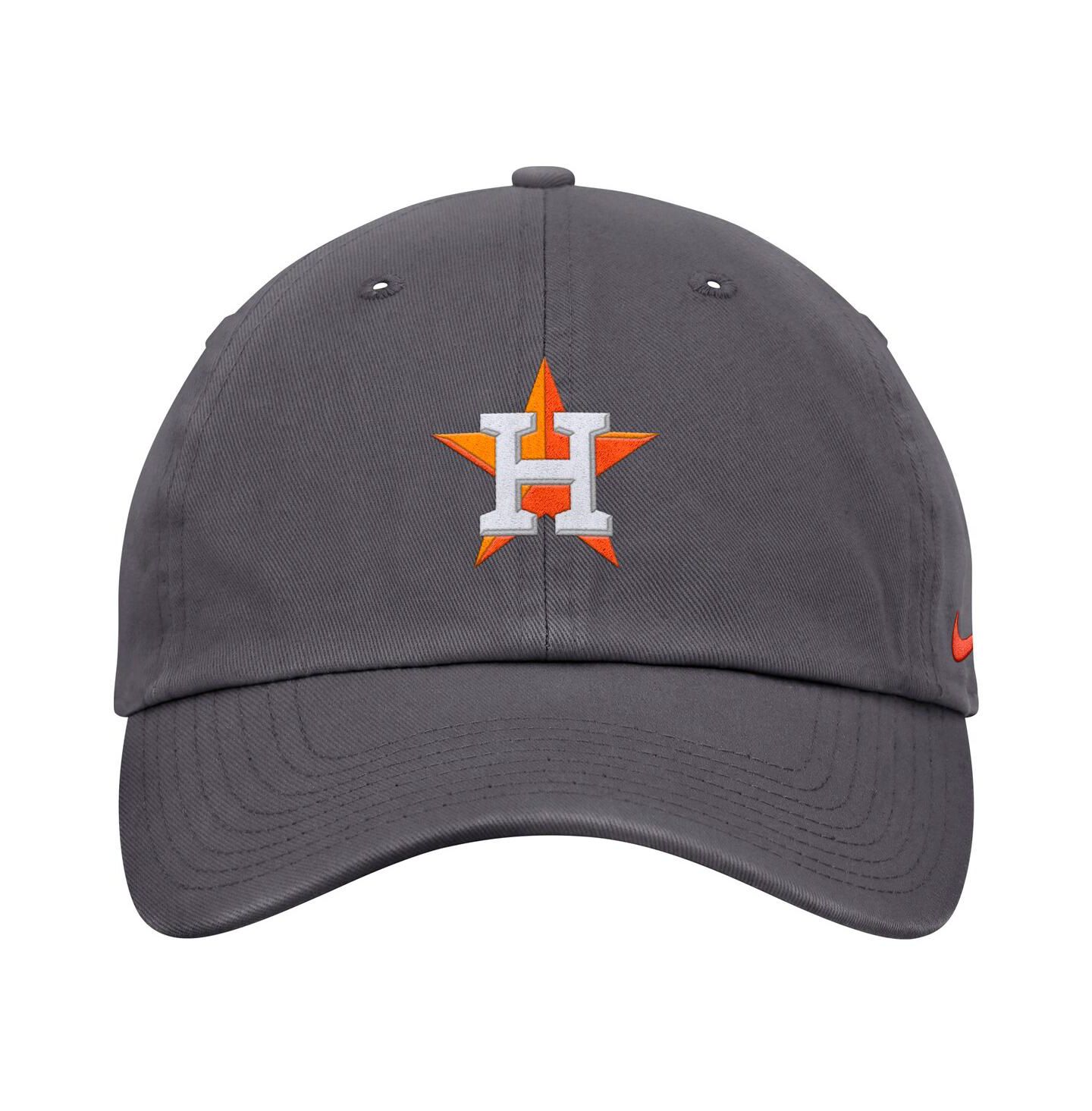 Мужская кепка Nike Gray Houston Astros Club Adjustable Hat — фото 3