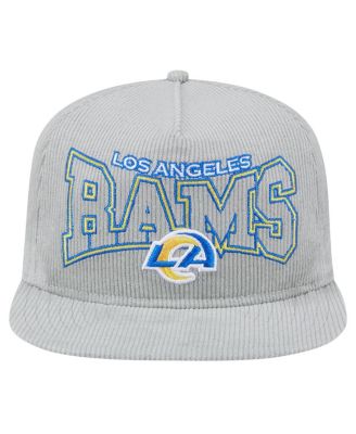 Men's Gray Los Angeles Rams Corduroy&nbsp;Golfer Adjustable Hat