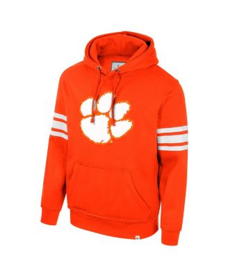 Men's Orange Clemson Tigers Saluting Pullover Hoodie