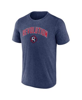 Men's Heather Navy New England Revolution Drop Kick T-Shirt
