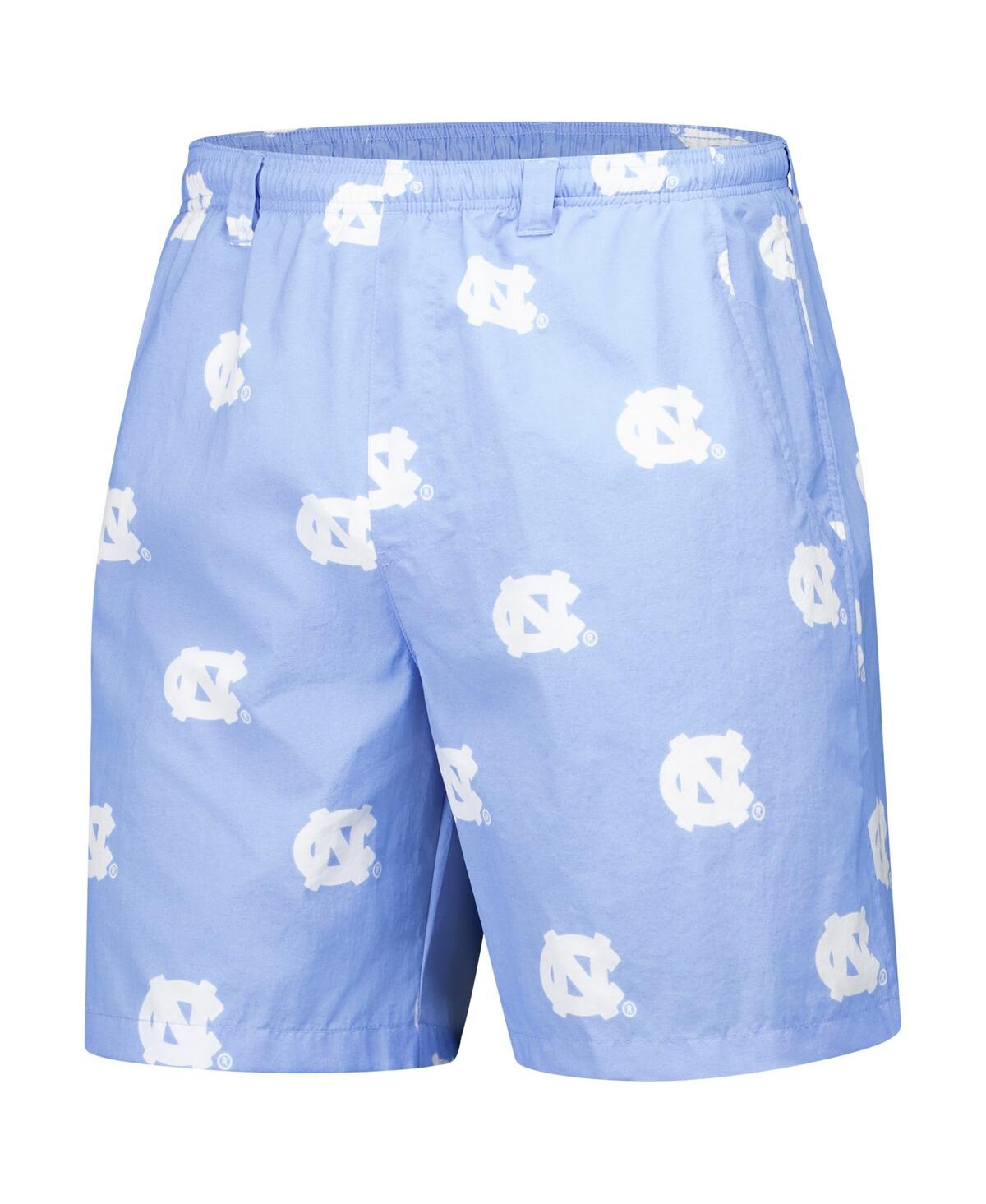 Shop Columbia Men's Carolina Blue North Carolina Tar Heels Back Cast Iii Printed Shorts