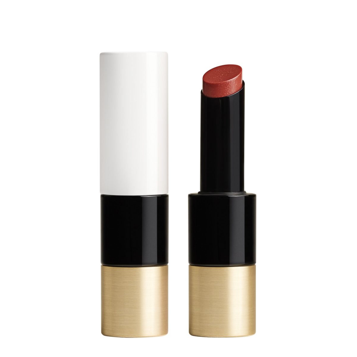 Hermes Rouge  Silky Lipstick Shine In 15 Brun D'ambre