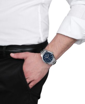 Men's Analog Stainless Steel Metal Band Watch, 44mm