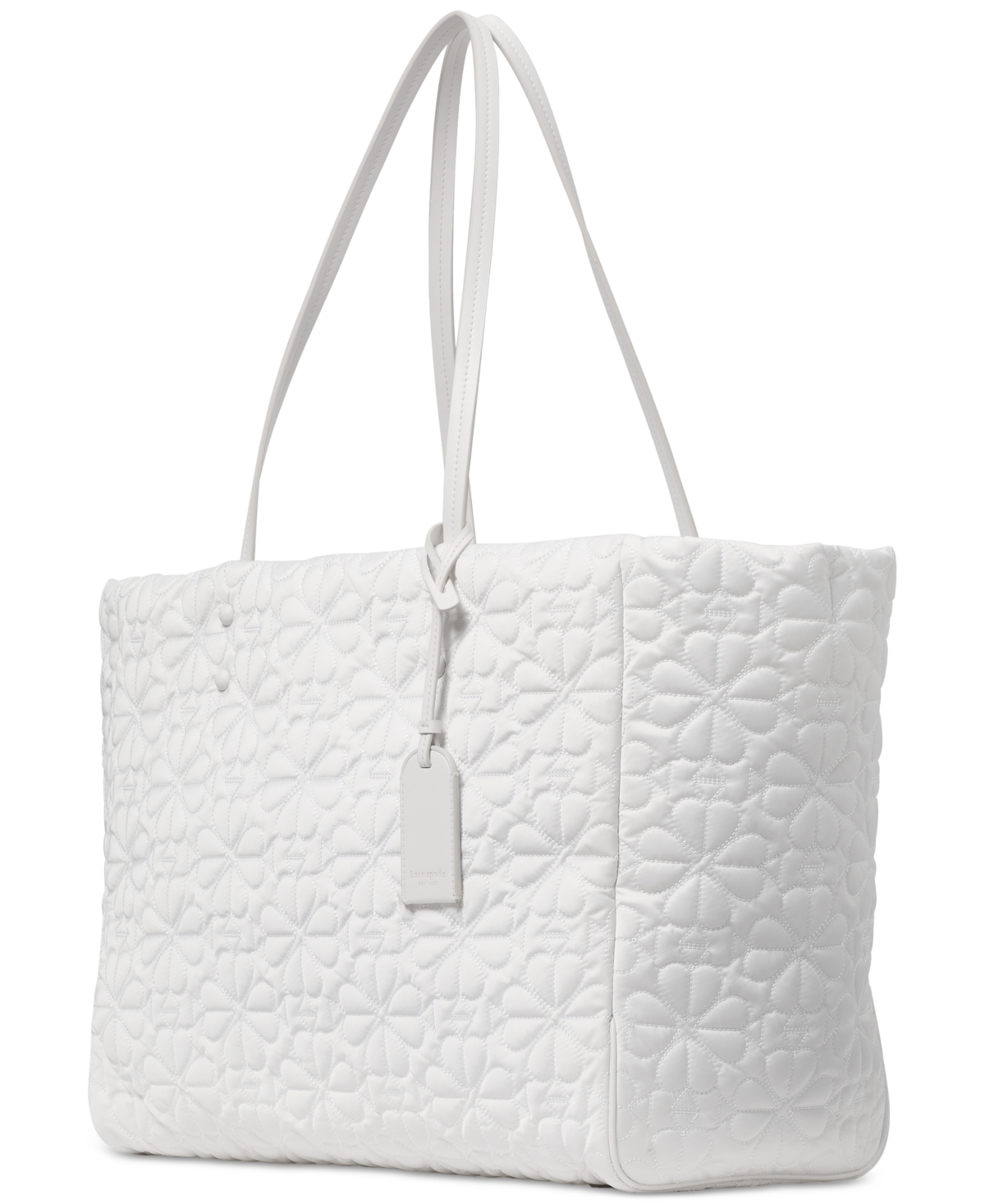 Kate Spade Tilly Large Quilted Tote Bag In White Dove