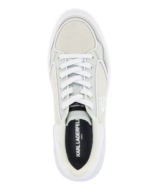 Men's Side Patch Court Lace Up Sneakers