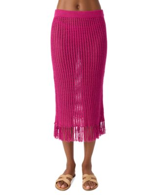 O'Neill - Juniors' Pull-On Crochet Skirt Cover-Up