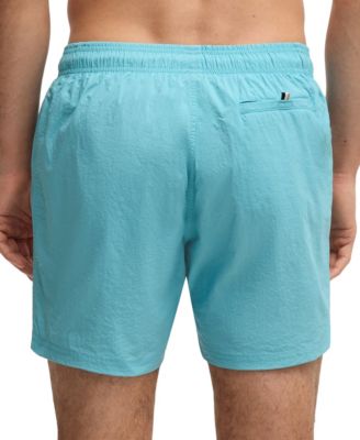 Men's Vertical Logo Print Swim Shorts