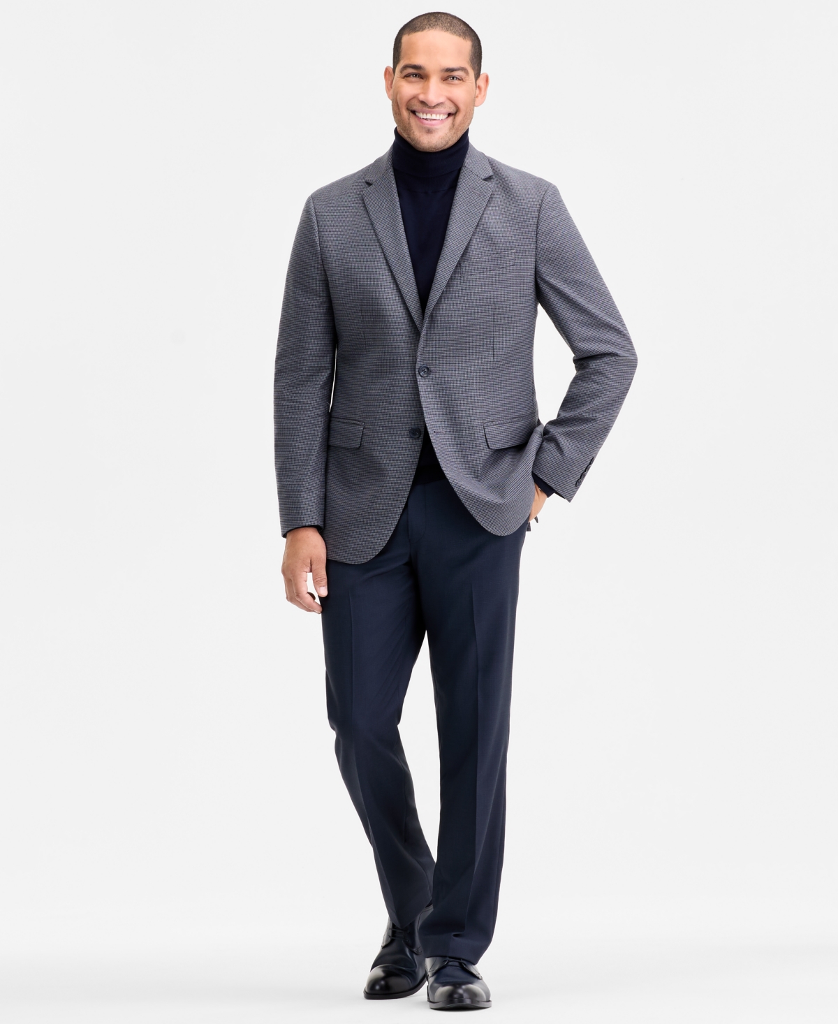 Kenneth Cole Reaction Men's Slim-Fit Techni-Cole Houndstooth Sport Coat