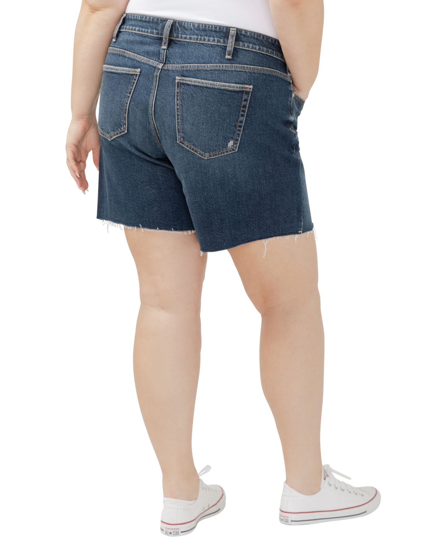 Женские шорты Silver Jeans Co. Plus Size Suki Mid Rise Curvy Fit, цвет: Brooks — фото 2