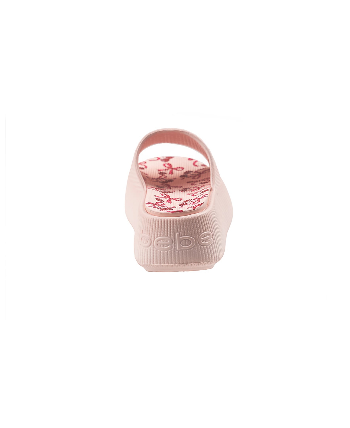 Bebe Little And Big Girls Trendy And Comfortable Summer Platform Slides In Blush