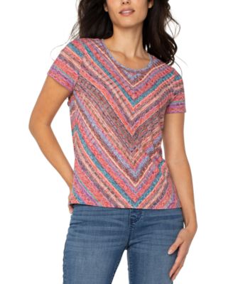Petite Short-Sleeve Scoop-Neck Knit Top