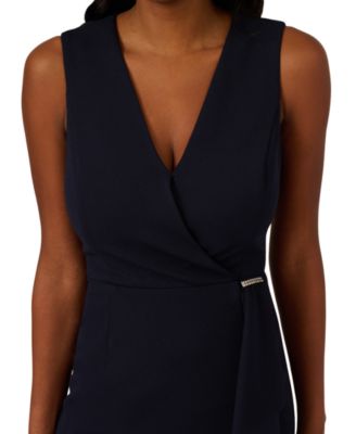 Women's Ruffled V-Neck High-Low Dress